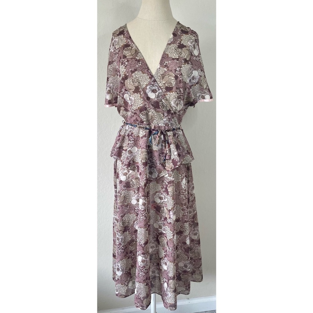Vintage Byer Too Sheer Floral Maxi Dress